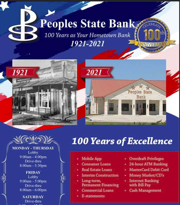Peoples State Bank ad